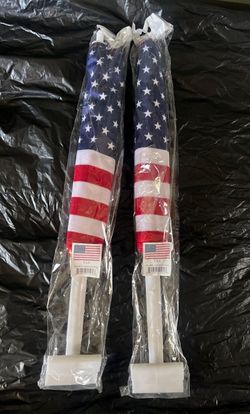 USA Automobile window flags double-sided