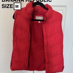 BANANA REPUBLIC FUR LINED VEST