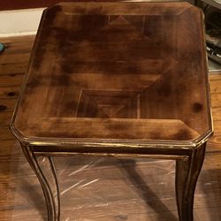 Modern Distressed Look Side Table