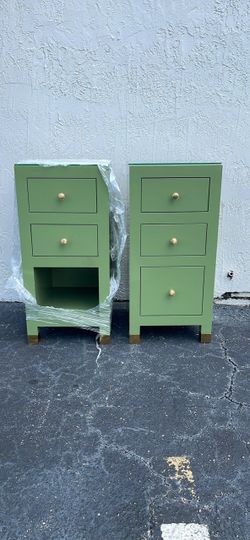 Modern Lime Green Nightstands $120 OBO