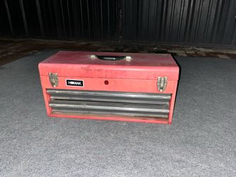 Homak Small Metal Travel Toolbox 2-Drawers