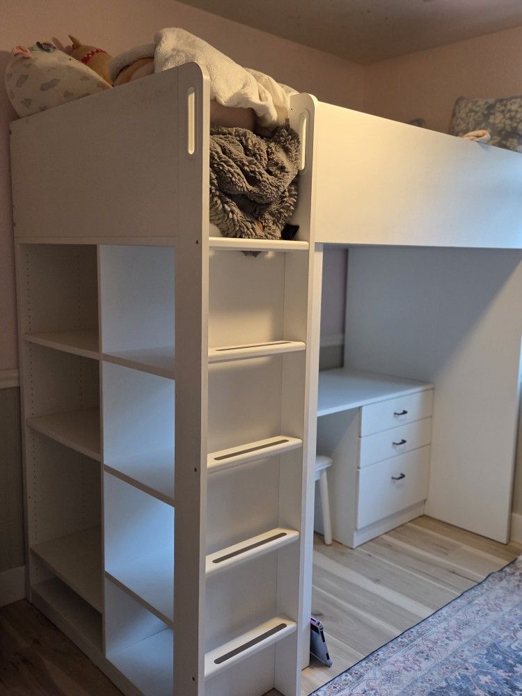 Loft Bed W Desk And Tons Of Storage
