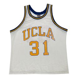 Vintage UCLA Bruins Reggie Miller Jersey Mens XL White Shirt NCAA Basketball 80s