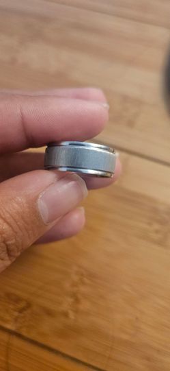 White Gold wedding Band Ring