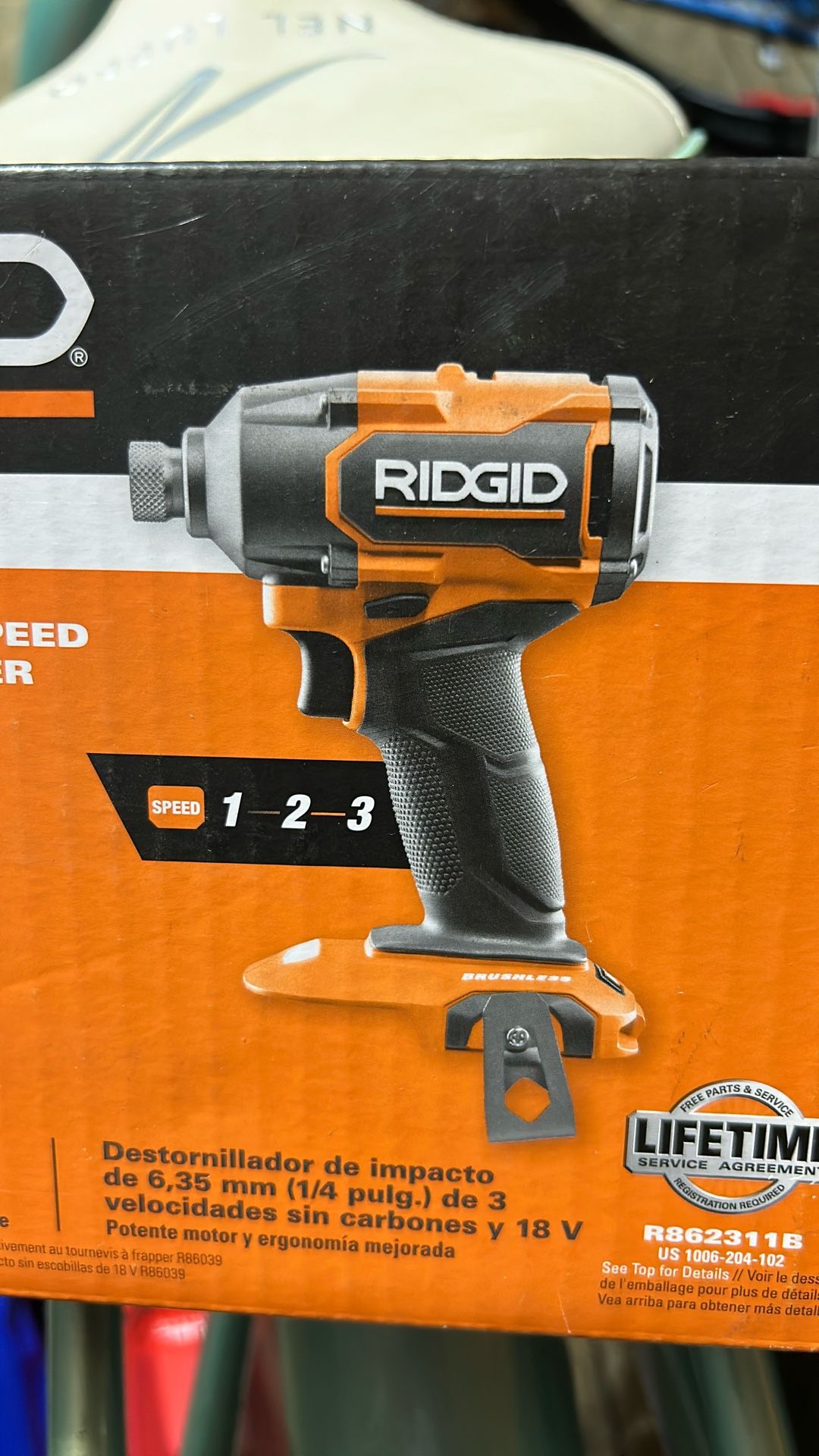 REDGID 18V Brushless 3 Speed 1/4” Impact Driver Tool Only
