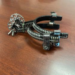 Espuelas Charras finas de acero inoxidable troquelado