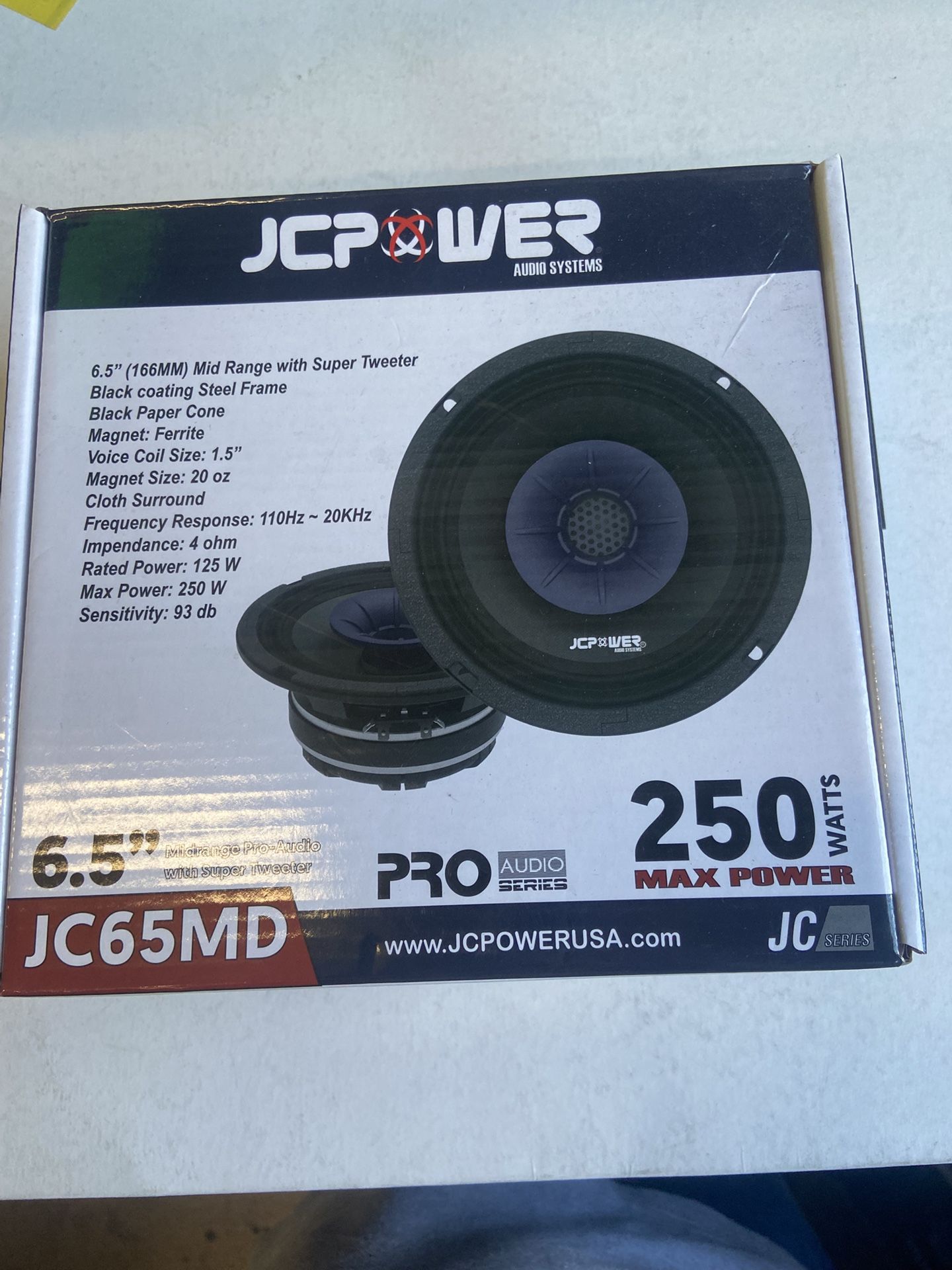 JCPower 6.5” Inches Audio System Speaker