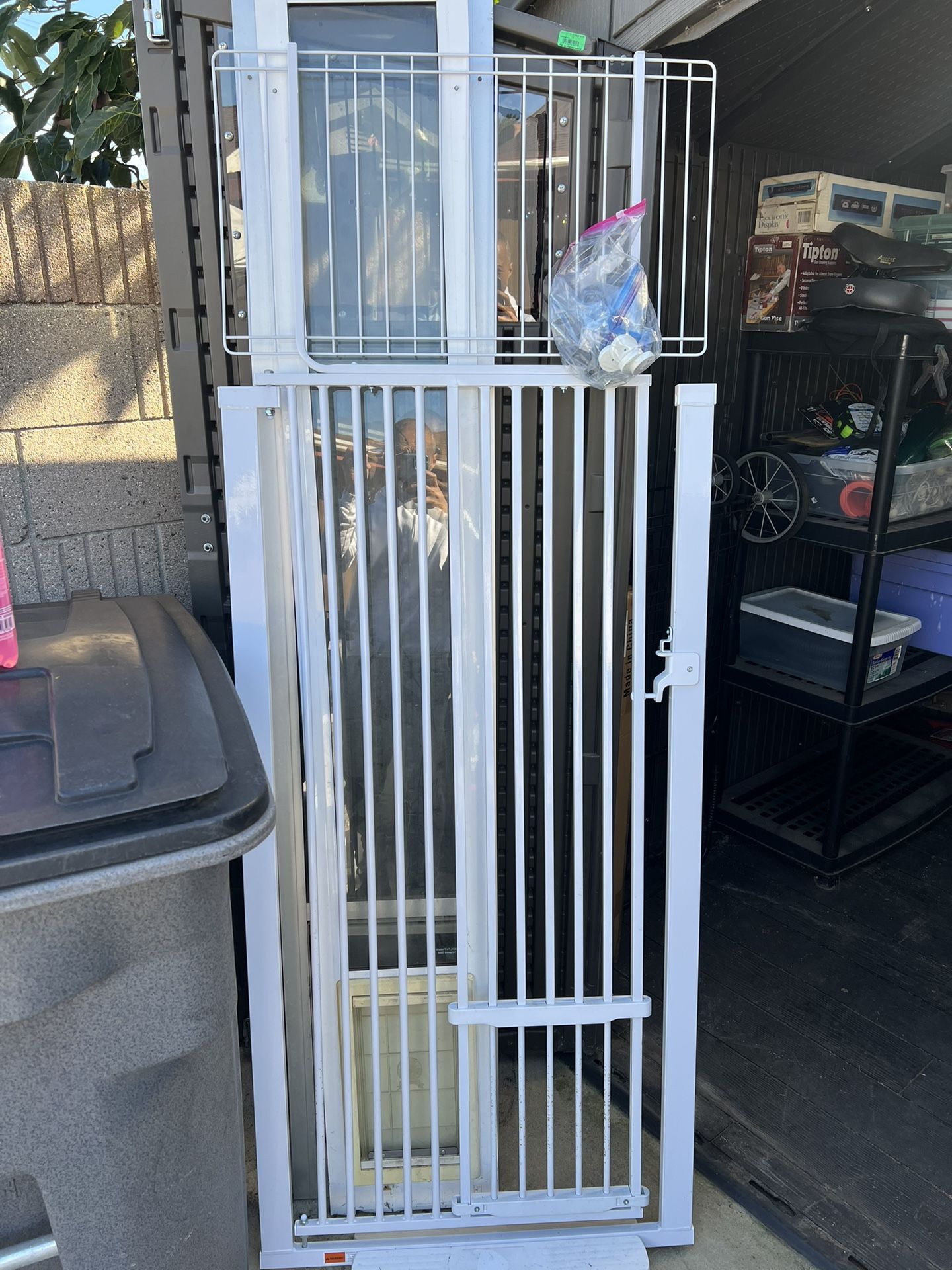 Extra Tall Aluminum Dog Cat Door Gate