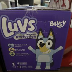 Bluey Luvs Diapers 116 Counts 