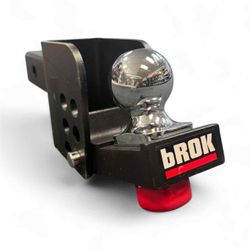 bROK 2" Flip Mount Adjustable Heavy Duty Hitch, Missing 1 Pin.