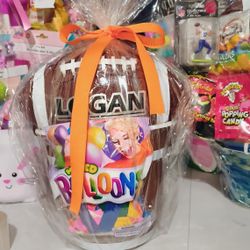 Boys Football And A  Gag Water Balloon 