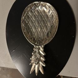 Vintage Silver Tray, Pineaple Bowl, Antique Silver Plated Tray