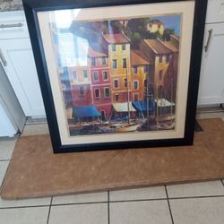 Framed Glass Picture 