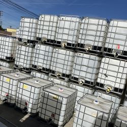 IBC Totes 275 Gallons. Water Tanks 330 Gallons Metal Caged Containers . 🚚💨 We Offer Delivery Service