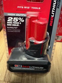 Milwaukee M12 RedLithium High Output XC5.0 Battery and M12 Charger $75