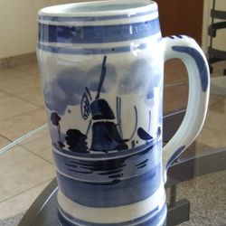 Collectibles..LOOK!! Delft. beer or Coffee Mug Hand-painted Made in Holland.nice