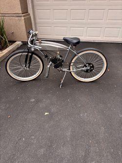 1952 Schwinn straight bar motorized bike no trades (see description)