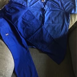 Scrubs Top And Bottoms Blue
