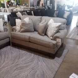 Nice Gray Sofa And Loveseat Pillows R Included 