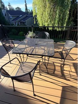 Black Outdoor Table