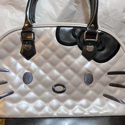 NWOT, RARE Collectors Gem!! Authentic Hello Kitty LOUNGEFLY Leather Tote  Thumbnail