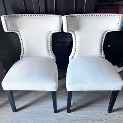 2 Matching Dining End Chairs