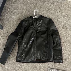 Levi’s Leather Jacket W/ Hood
