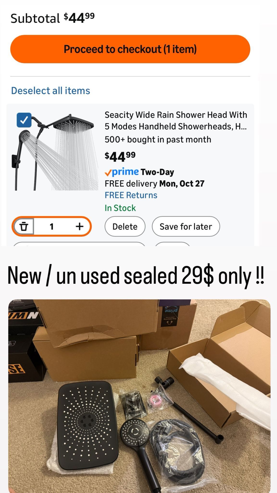 Wide Rain Shower Head With 5 Modes Handheld Showerheads, High Pressure Showerhead Combo with Extension Arm for Bathroom Accessories, Adjustable Shower