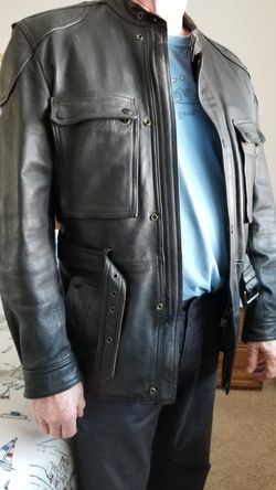 HEIN GERICKE mens motorcycle jacket size large