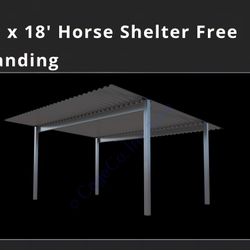 18x18 Horse Shelter Kit
