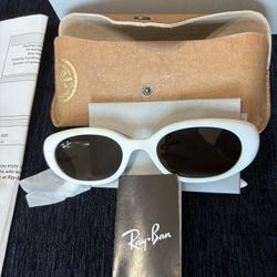 Raybands Off-white Glasses