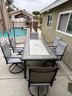 🔥New Outdoor Patio Dining Set with 6 Chairs