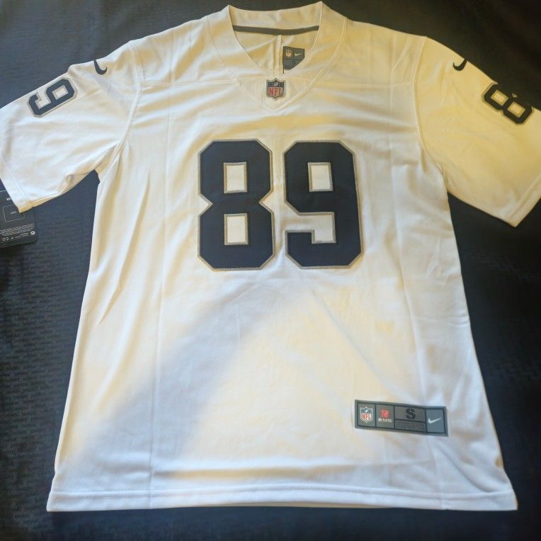 Raiders Brock Bowers White Jersey