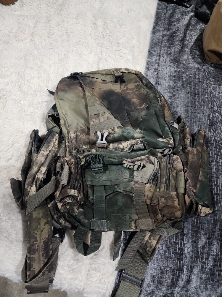 Military Backpack Just Washed It