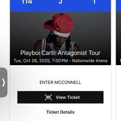 Selling 4 Playboy Carti Columbus Tickets