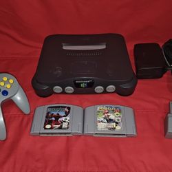 Nintendo 64 With Mario Kart 64 