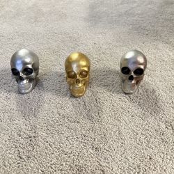 Decorative Metallic Skulls