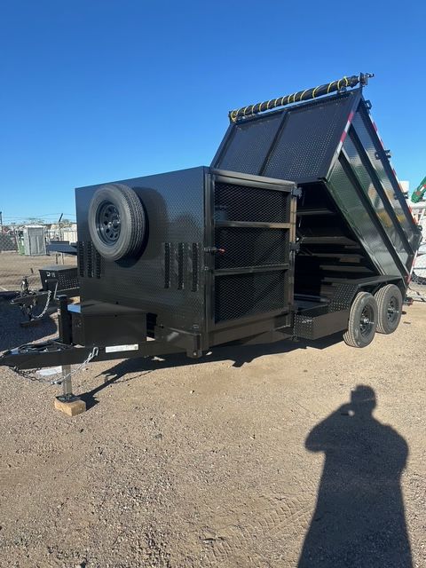 2026 Polestar 10x4 Dump With 4ft Box Landscaping Trailer