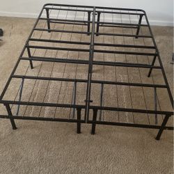 Metal Bed Frame And Foam Mattress