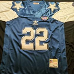 BRAND NEW VINTAGE MITCHELL AND NESS E.SMITH COWBOYS JERSEY 2 XL