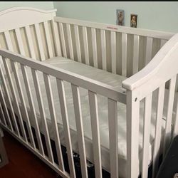 White Baby Crib