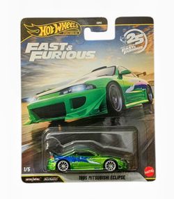 🔥 Hot Wheels Premium Fast & Furious 1995 Mitsubishi Eclipse – Brian’s Car 🔥