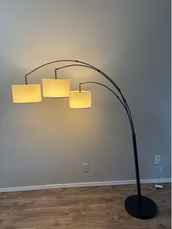 Threshold 3 head arc floor lamp