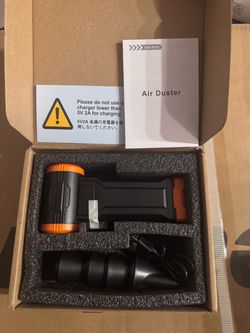 Electric Air Duster with Attachments