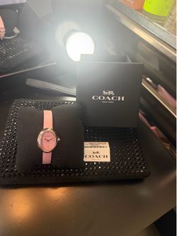 new pink coach watch