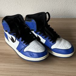 Nike Air Jordan 1 Retro High Game Royal Blue White 575441-403 Size 7Y 