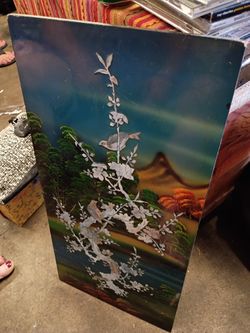 Mother Of Pearl Inlay Wall Decor 