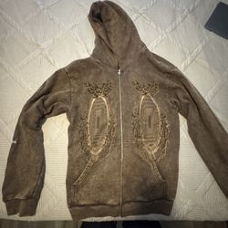 Travis Scott Utopia Hoodie Brown XL OBO need gone asap!