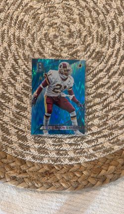 Deion Sanders Blue Die cut /49