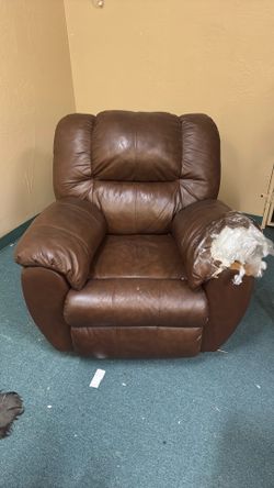 Free Leather reclining chair